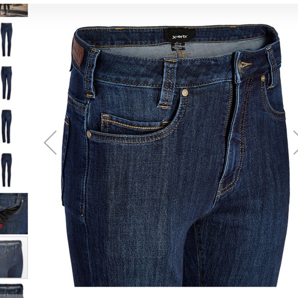 EUC Women’s Vertx Hayes High Rise Straight Cut, Size 8 - 30” inseam, Dark Wash - Picture 9 of 11